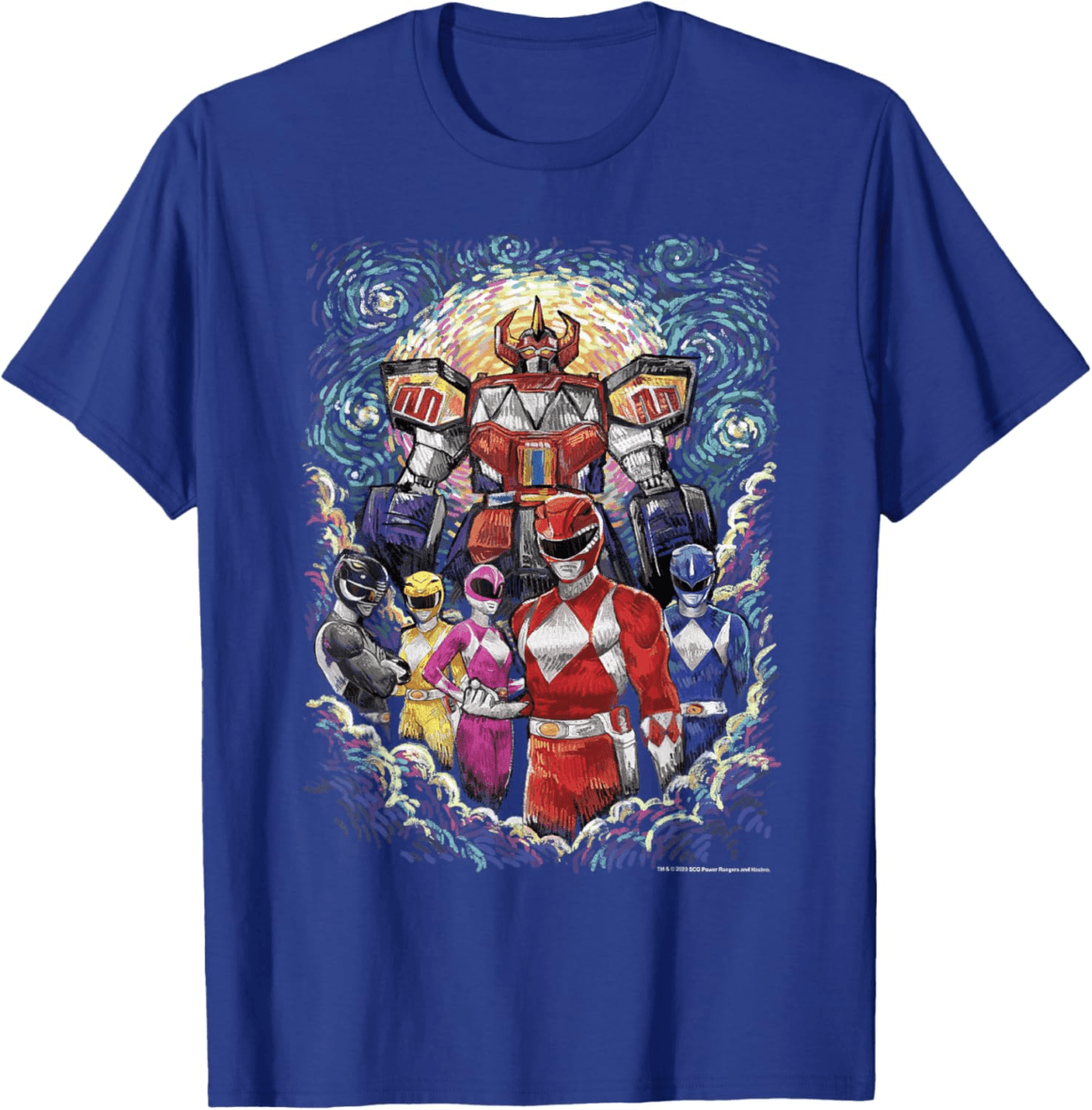Mighty Morphin’ Megazord Starry Night T-Shirt