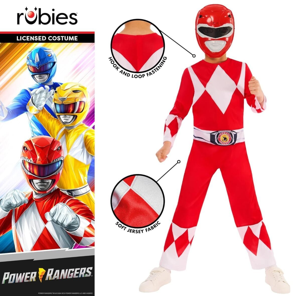 Mighty Morphin Red Ranger Costume for Kids