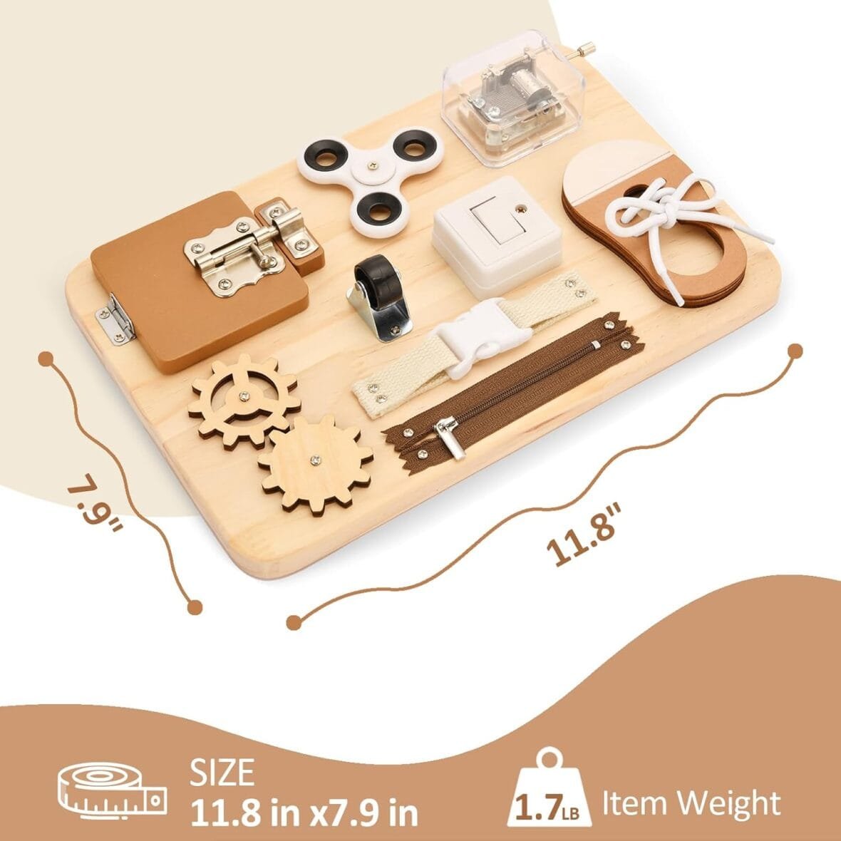 Potatomato Montessori Busy Board – Sensory Toy