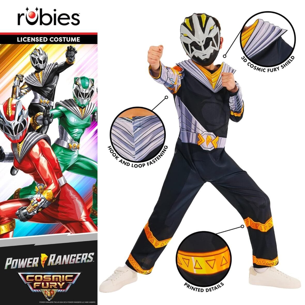 Power Rangers Cosmic Fury Black Ranger Costume