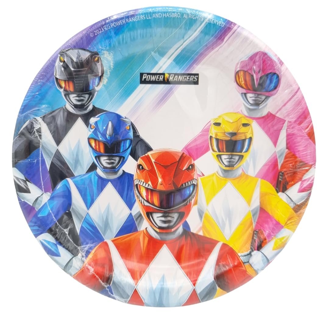 Power Rangers Disposable Plates for Kids’ Party