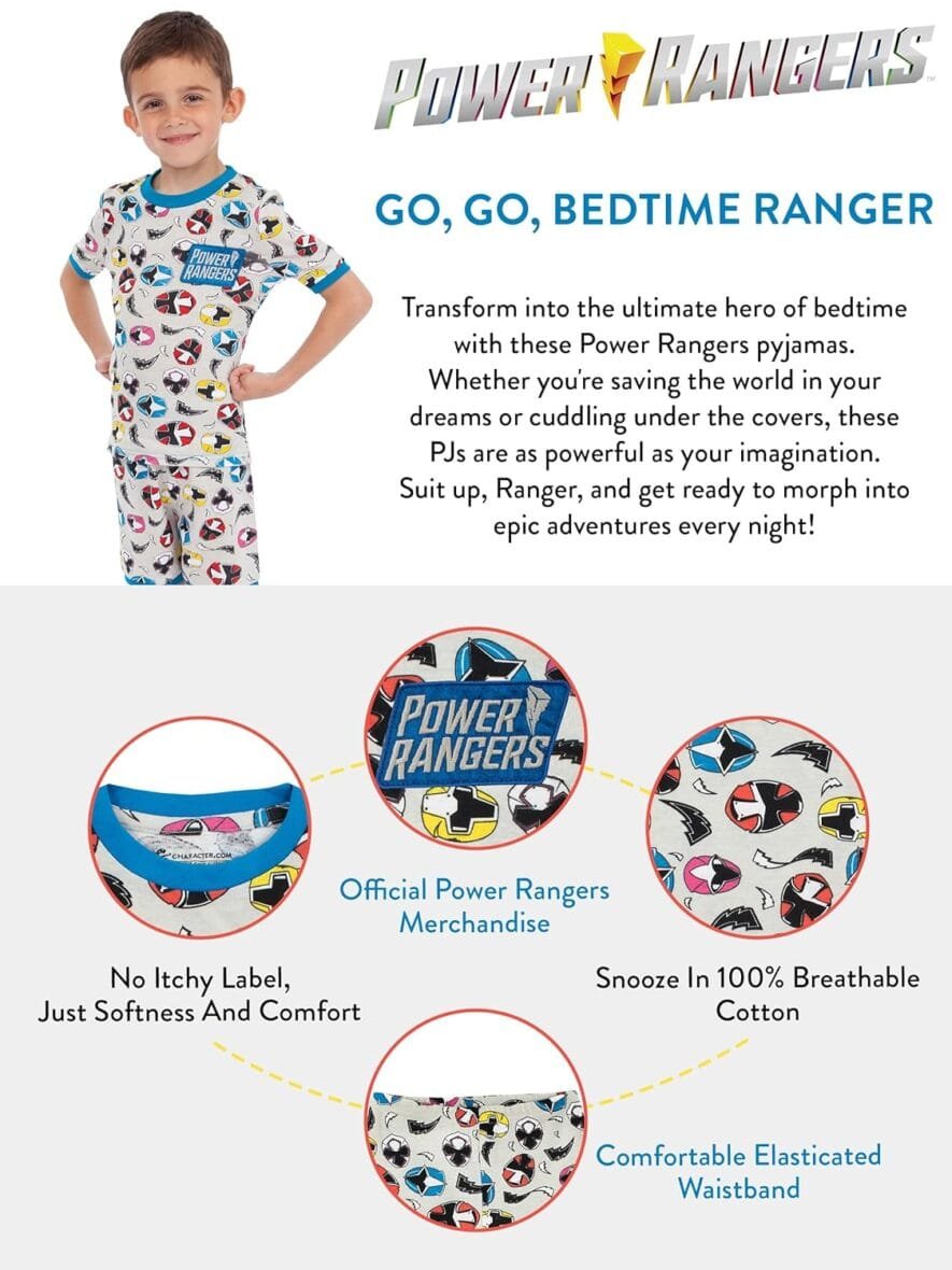 Power Rangers Ninja Steel Boys Pyjamas