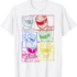 Power Rangers Silhouette Line Art T-Shirt