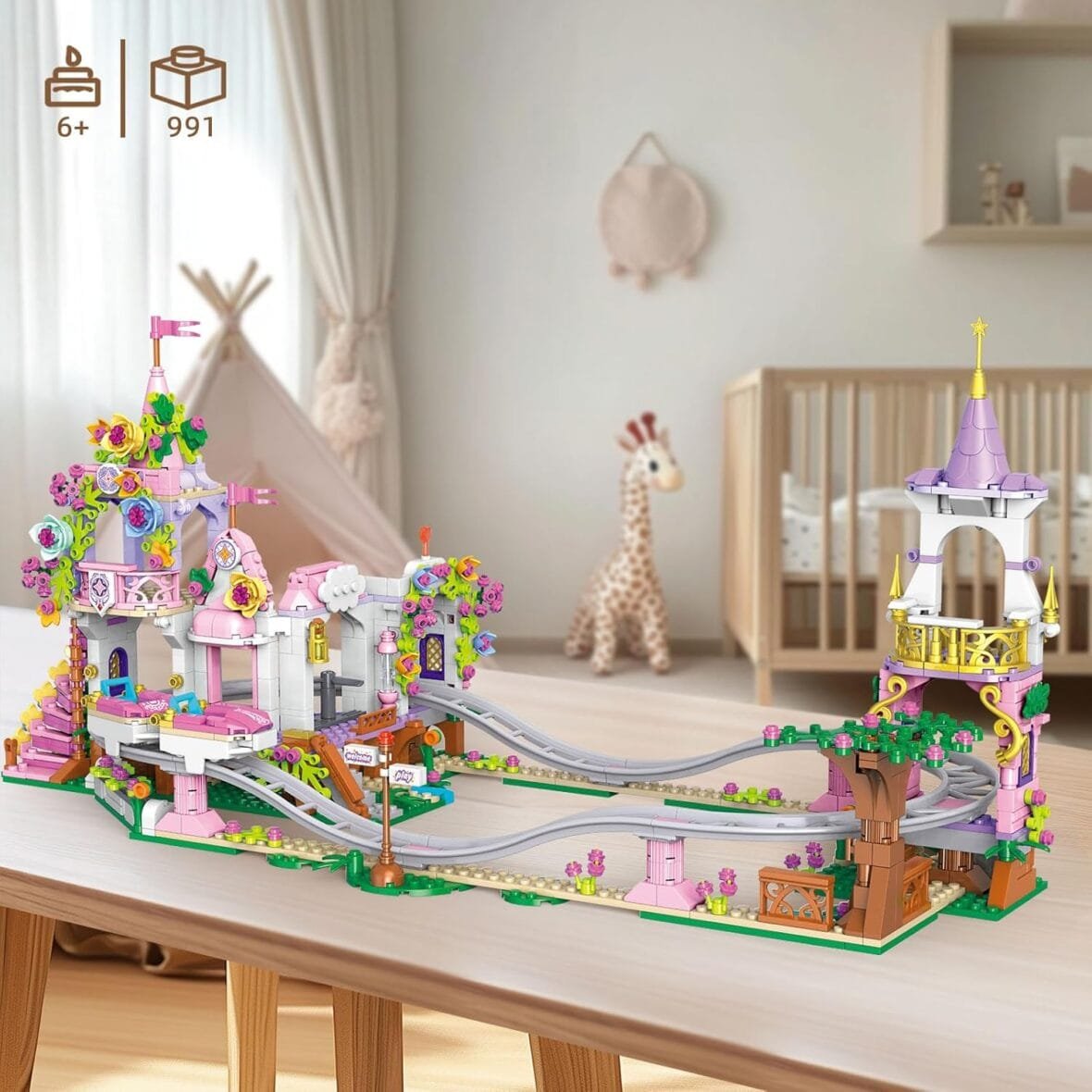 Princess Castle Roller Coaster Building Set