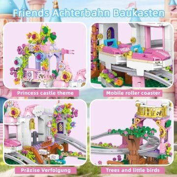 Princess Castle Roller Coaster Building Set