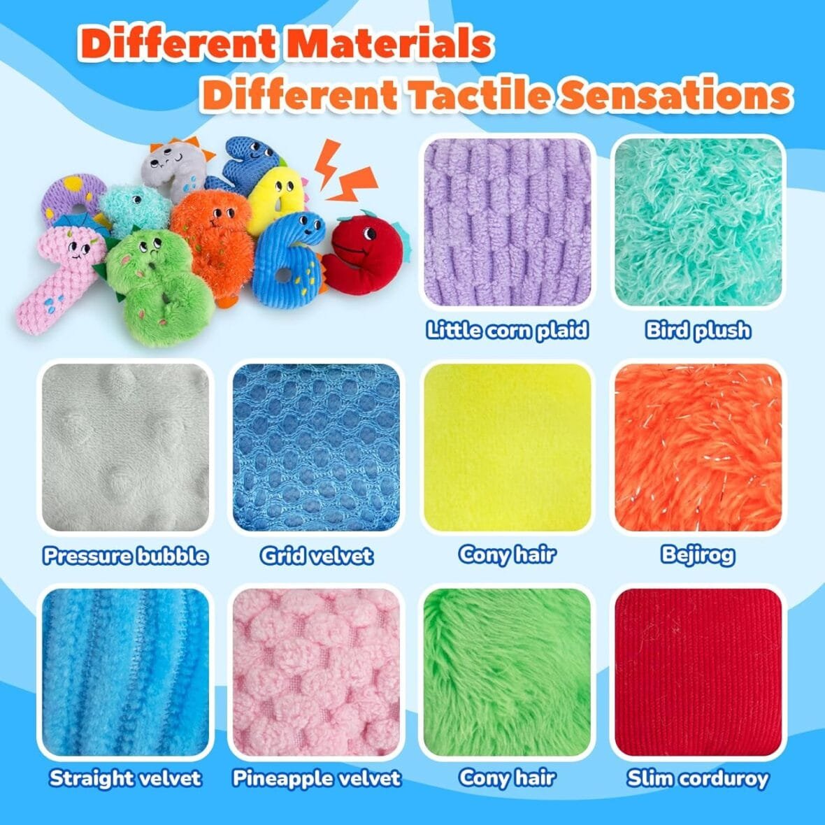 Texture Sensory Bean Bags for Autism