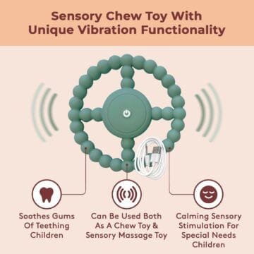 Vibrating Chew Toy for Autism & Teething