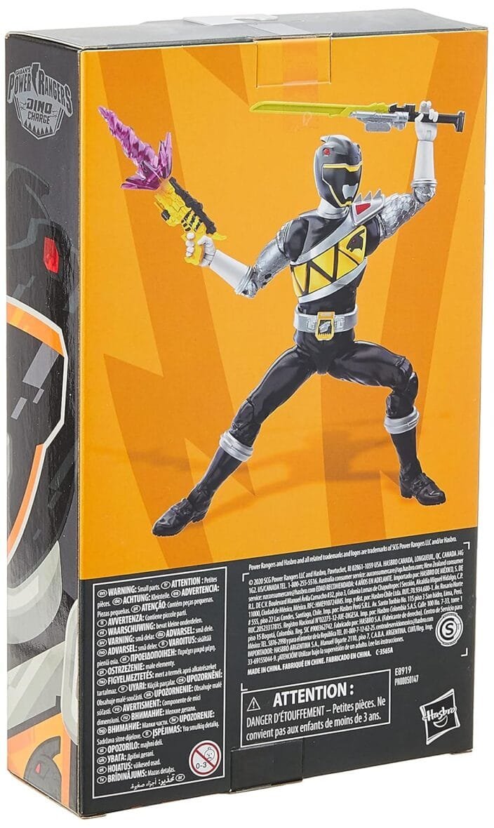 Power Rangers Dino Charge Black Ranger Figure