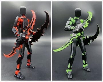 T13 Action Figure Set - 3D Printed Robot
