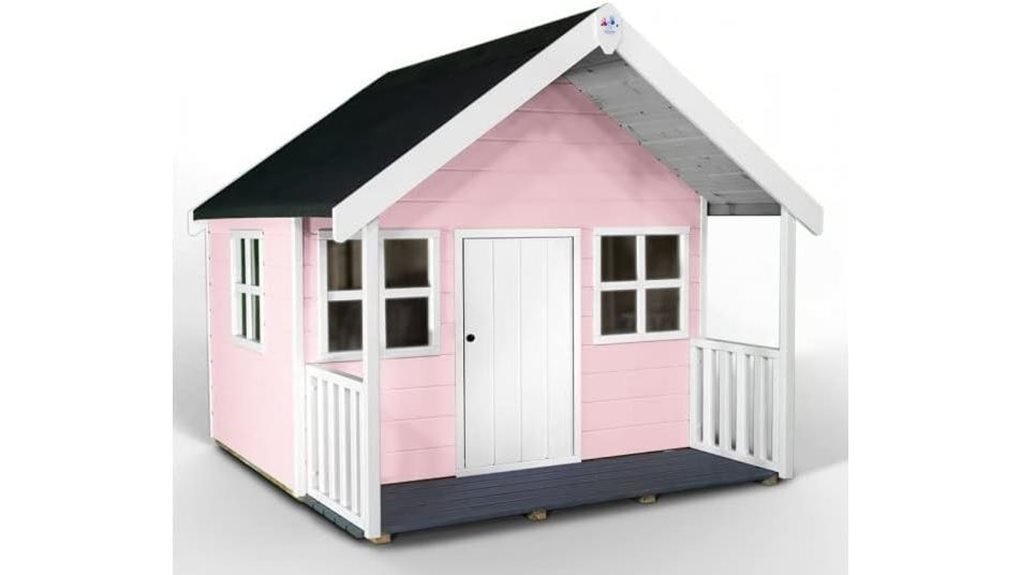 flamingo pink playhouse design