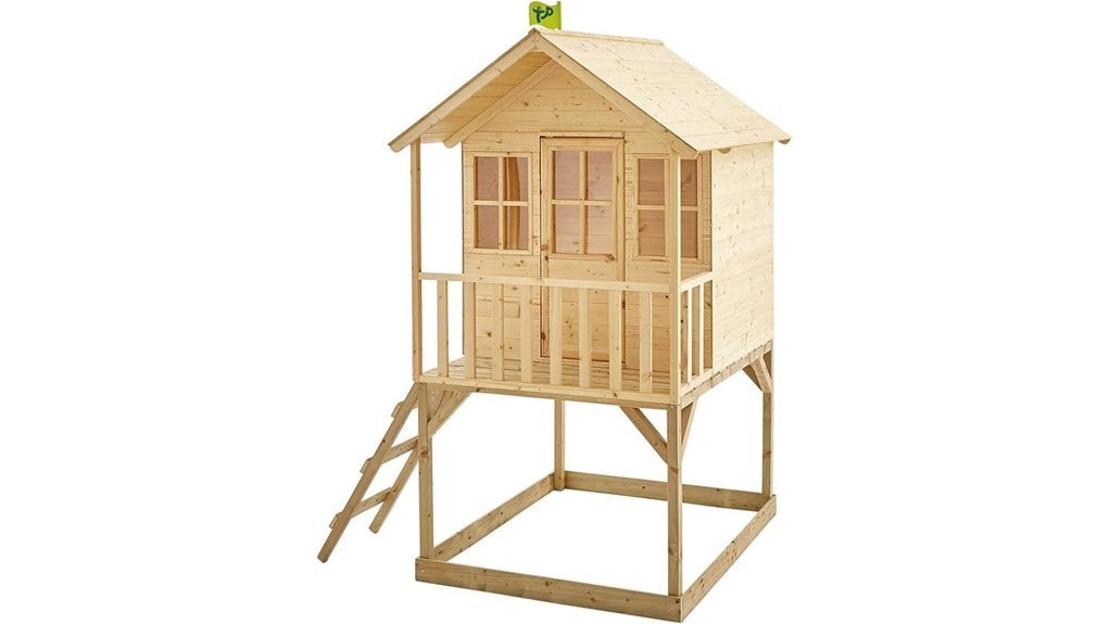 wooden tower playhouse for children