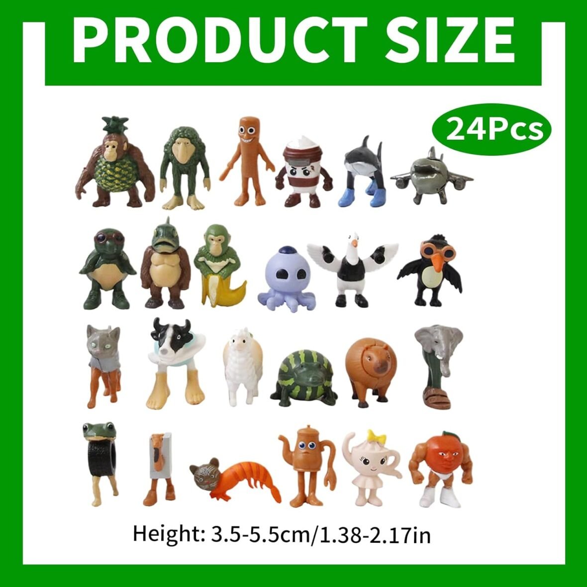 24PCS Italian Brainrot Action Figures Set