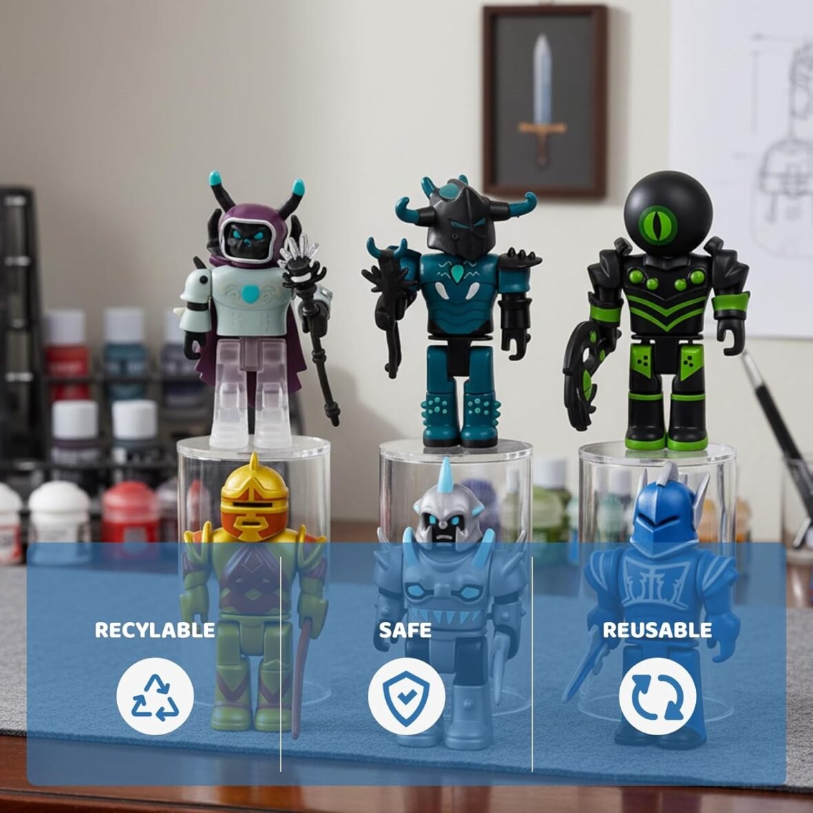 6PCS Roblox Building Block Figures Set