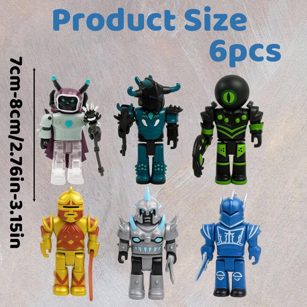 6PCS Roblox Building Block Figures Set