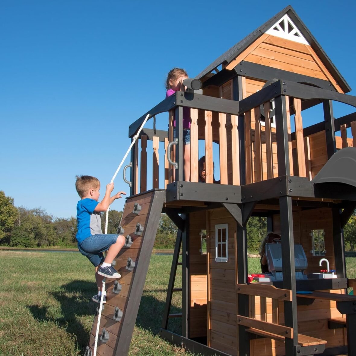 Canyon Creek Cedar Wood Swing Set