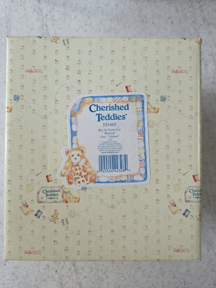 Cherished Teddies Boy Train Car Musical