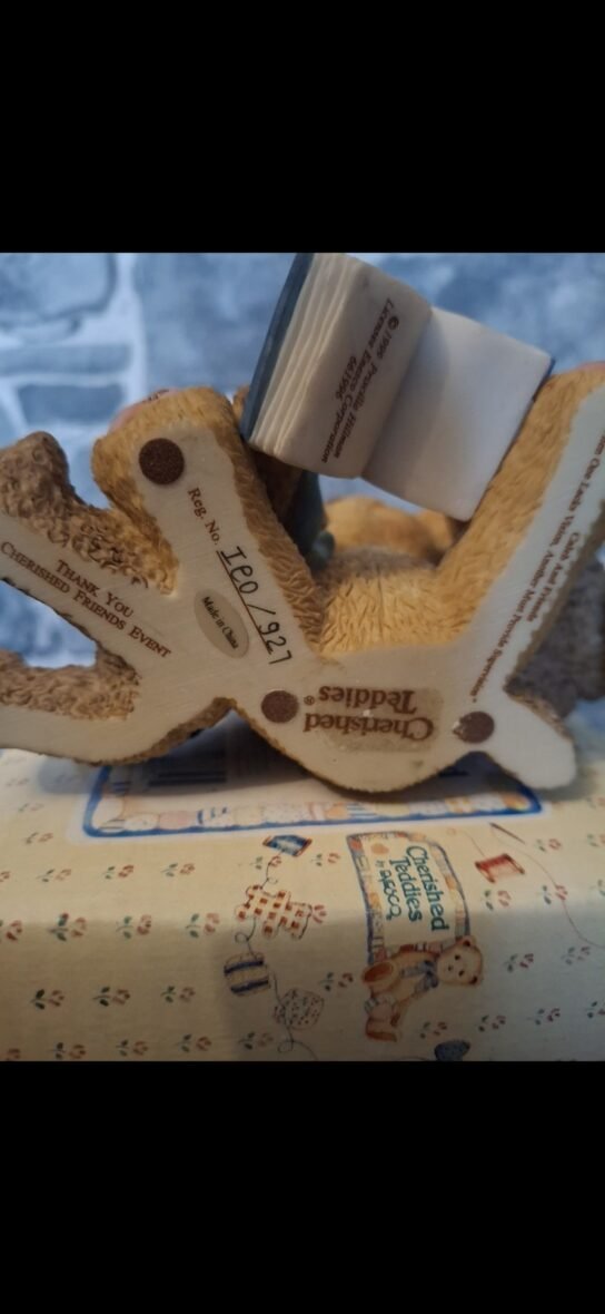 Cherished Teddies Caleb Figurine 2000