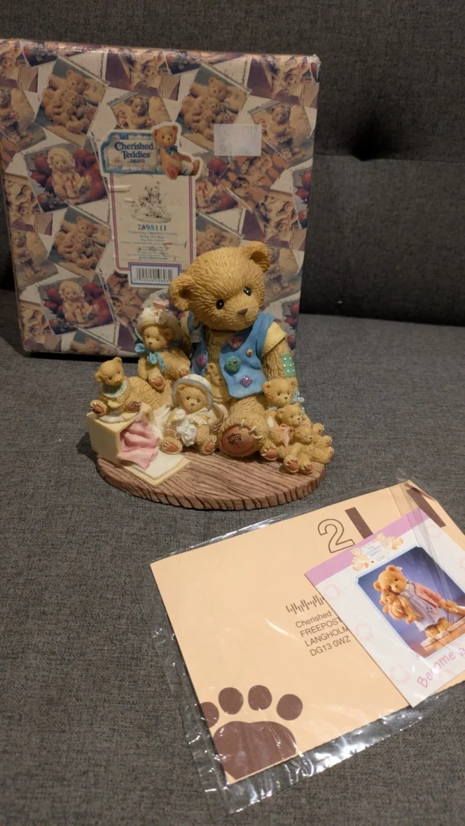 Cherished Teddies Collecting Friends Figurine