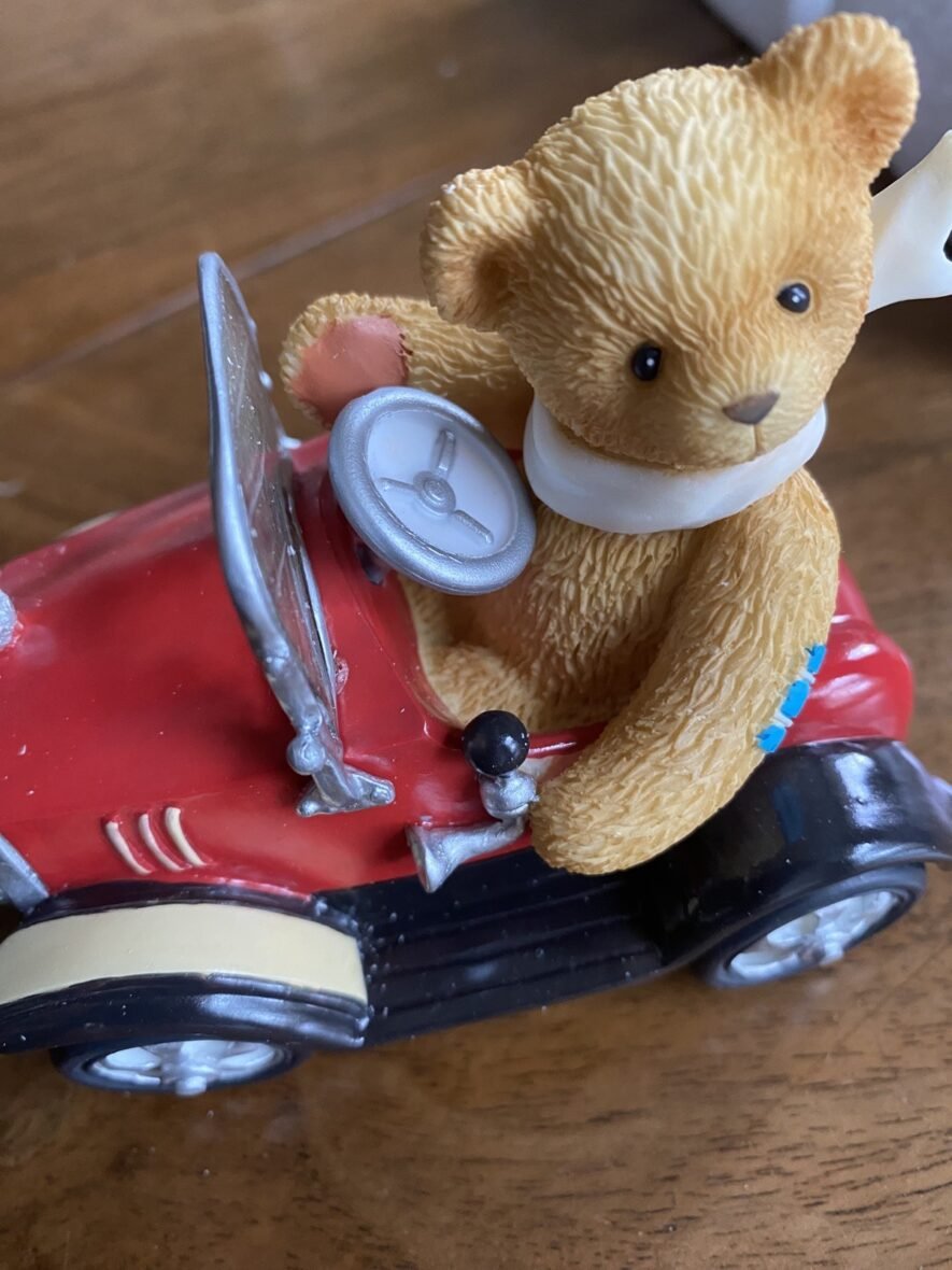 Cherished Teddies Roger Riding Car Figurine