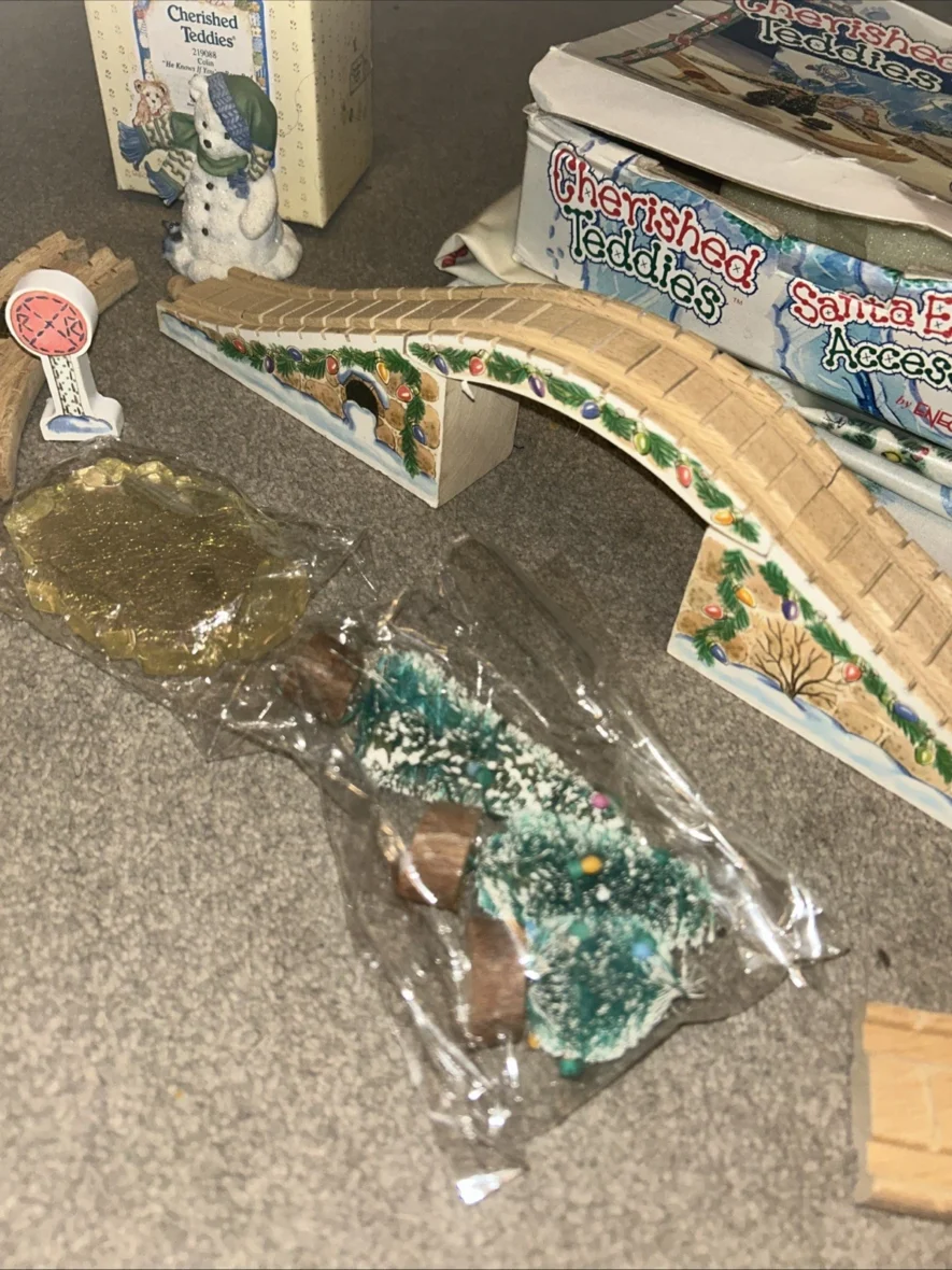 Cherished Teddies Santa Express Train Set