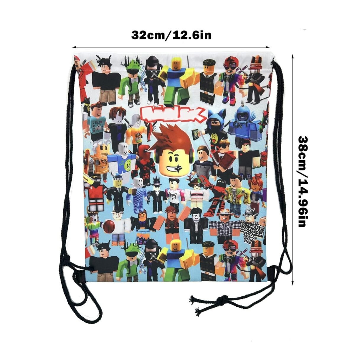 Elie&Eason Roblox 3D Printed Gym Backpack