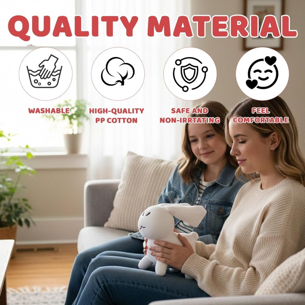 Forsaken Soft Rabbit Plush for Adults