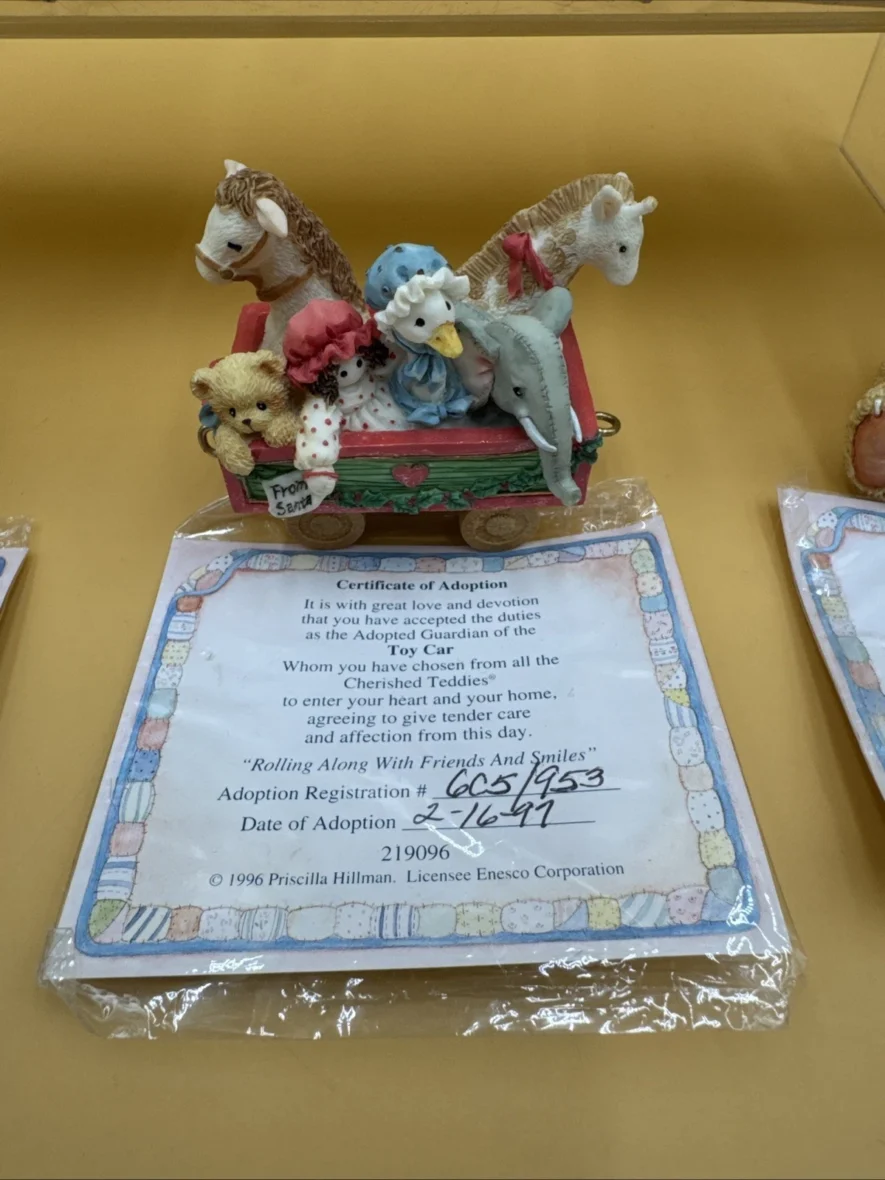 Lot of 3 Vintage Enesco Teddies Figurines