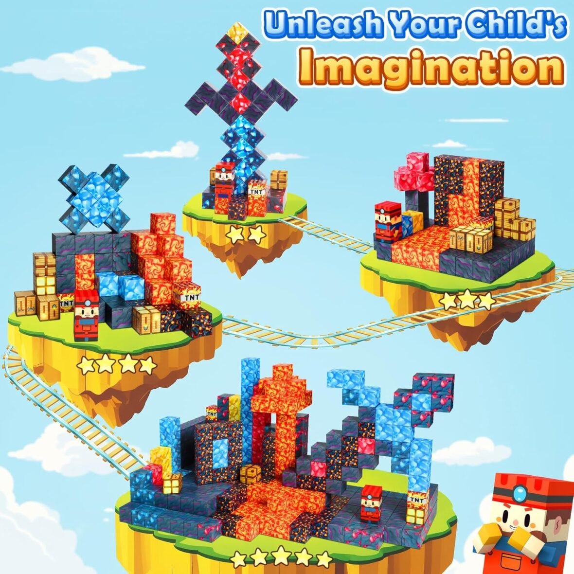 Magnetic Building Blocks for Kids