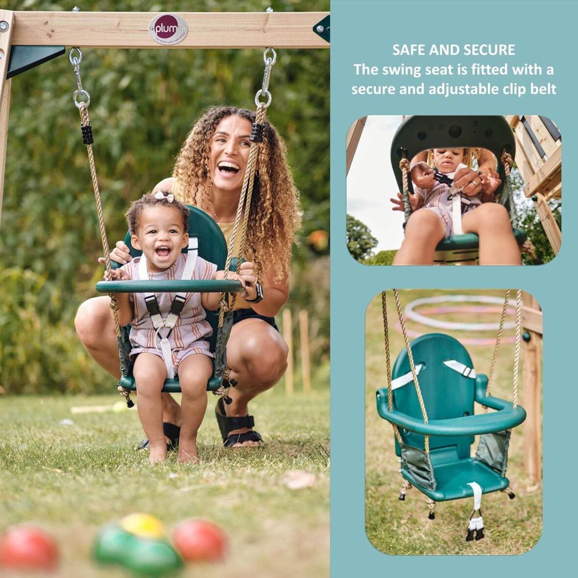 Plum Play Kids Outdoor Swing and Slide Set