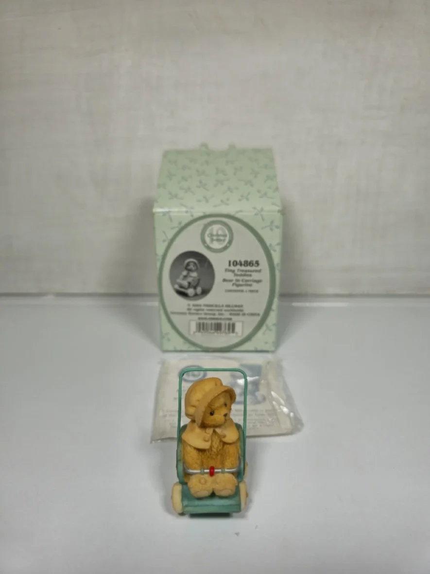 Rare Cherished Teddies Bear in Carriage