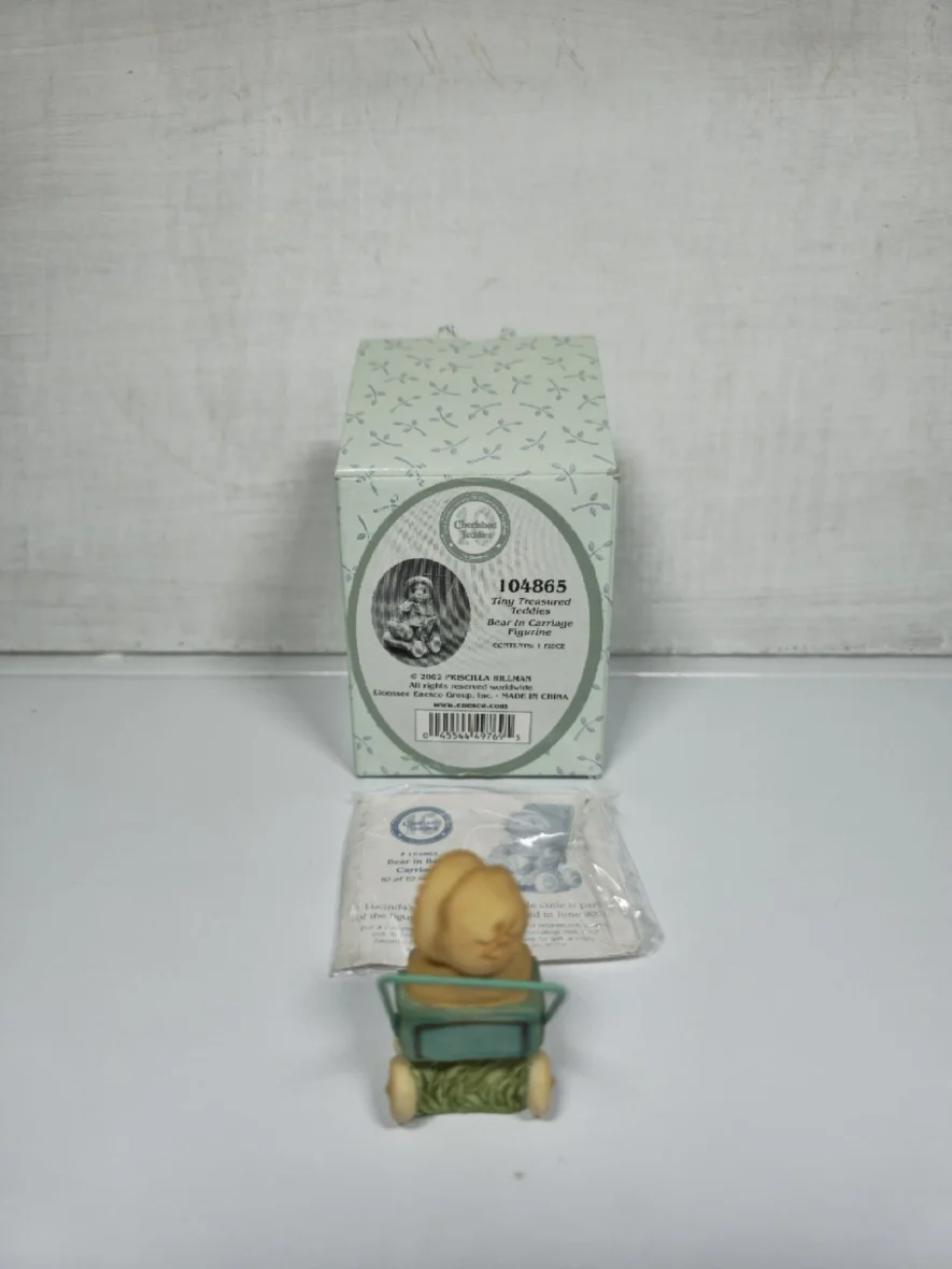 Rare Cherished Teddies Bear in Carriage