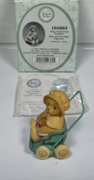Rare Cherished Teddies Bear in Carriage