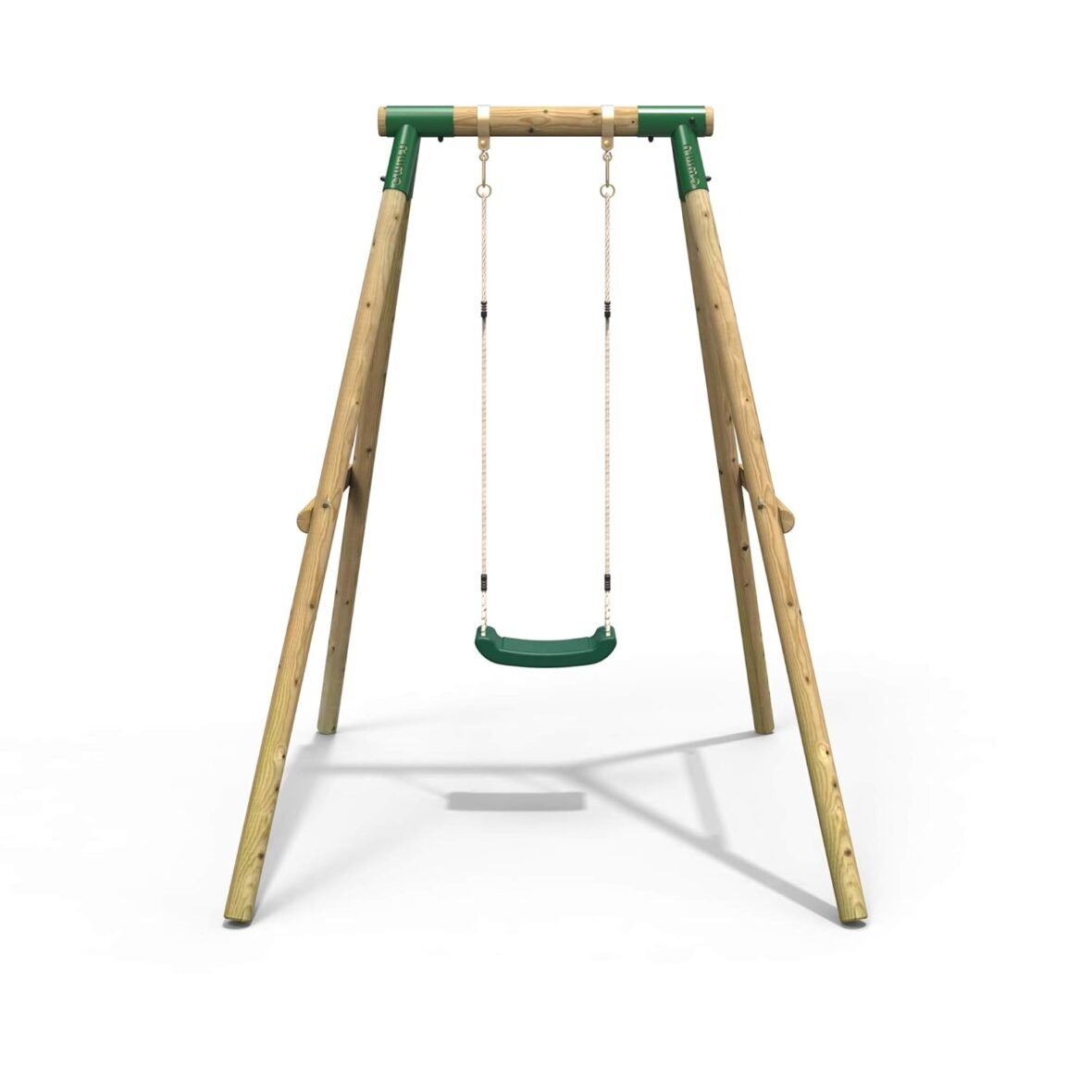 Rebo® Solar Wooden Garden Swing Set
