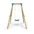 Rebo® Solar Wooden Garden Swing Set