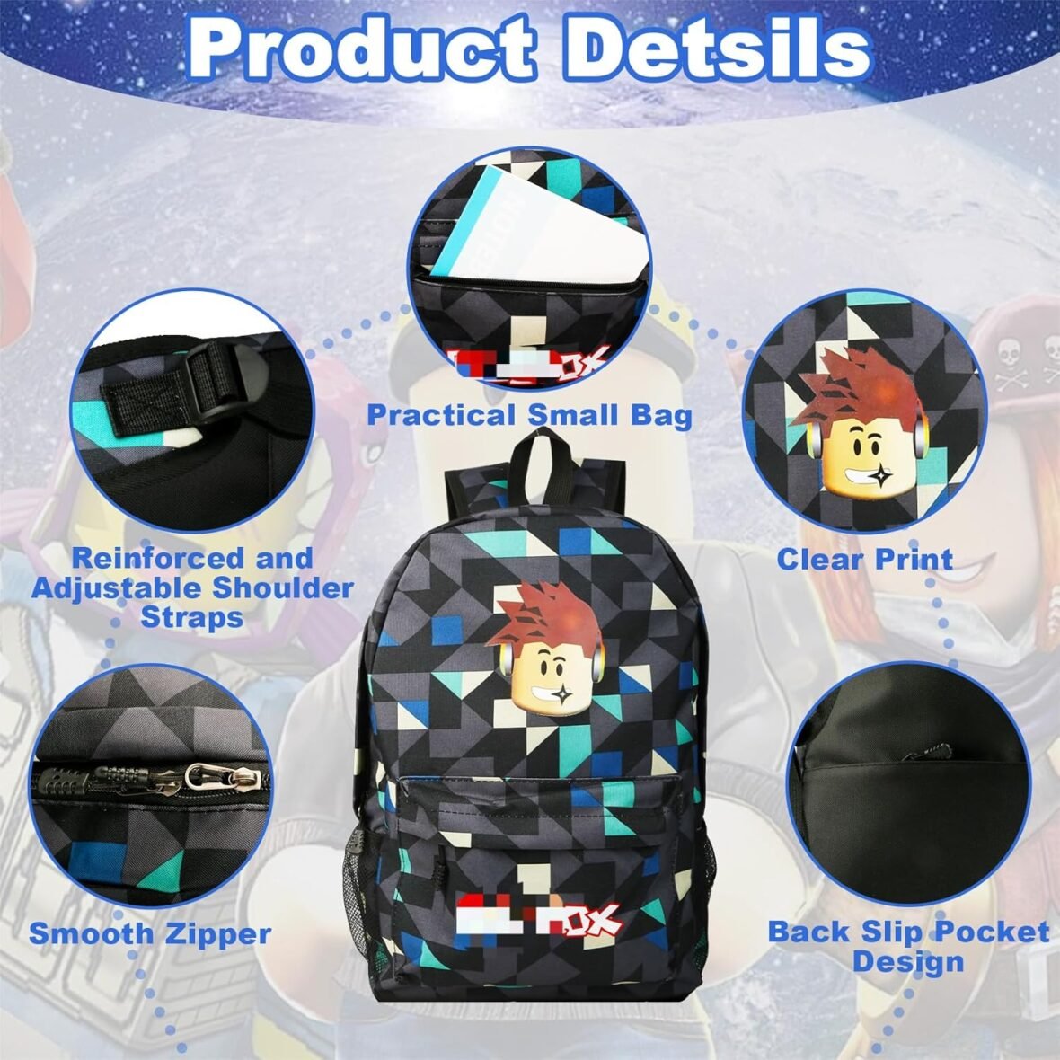 Robl Teen Game School Backpack