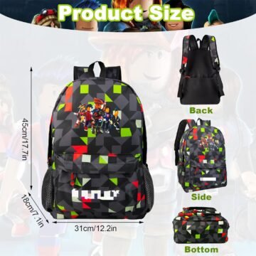 Robl Teen School Backpack, 17 Inch Waterproof