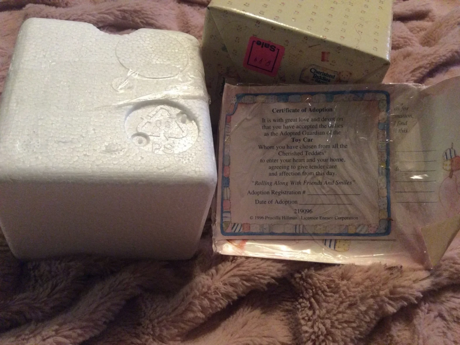 Sealed Cherished Teddies Toy Car No. 219096