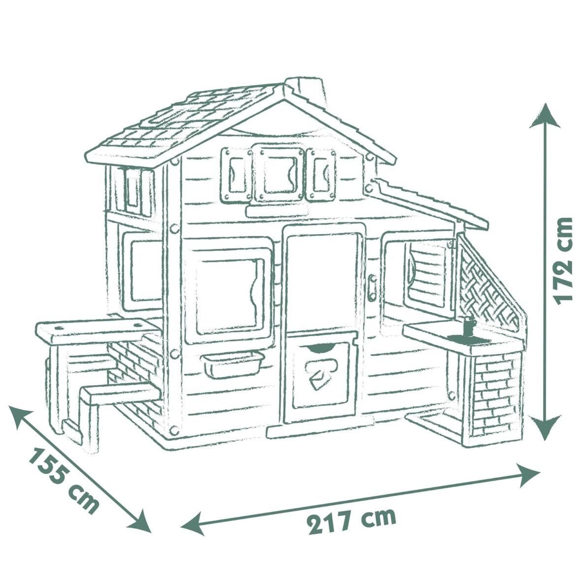 SMOBY Life Friends Playhouse – Indoor/Outdoor