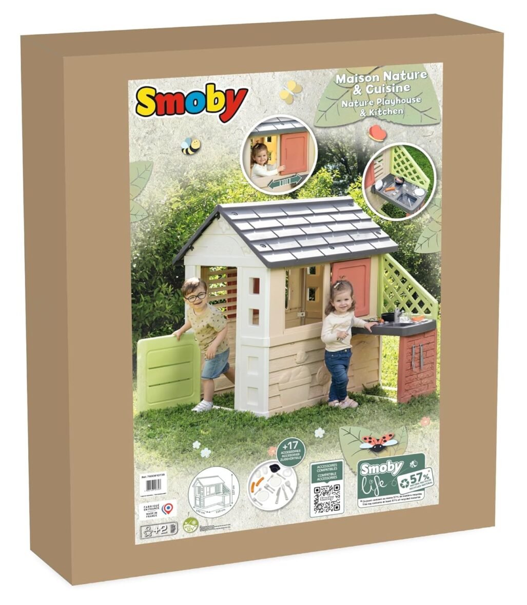 Smoby Life Nature Playhouse & Kitchen
