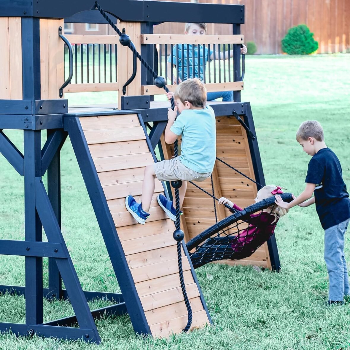 Timber Crossing Cedar Wood Swing Set