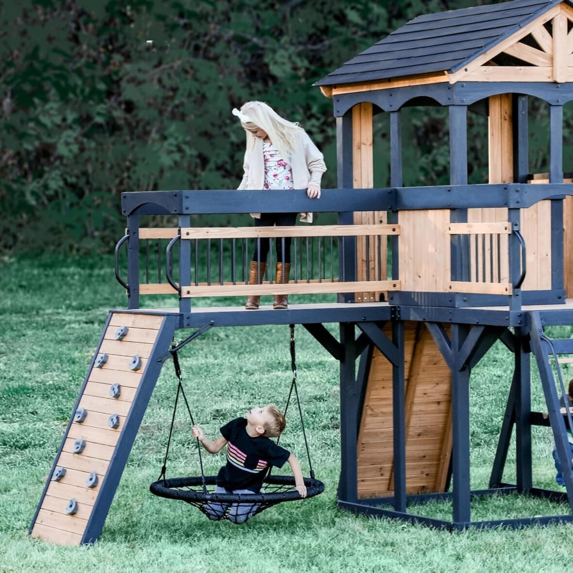 Timber Crossing Cedar Wood Swing Set