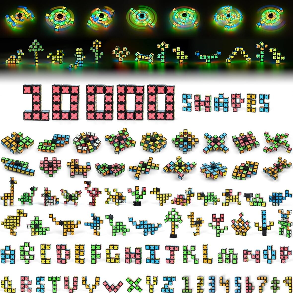 TOSY Glow Magnet Fidget Spinner Cube