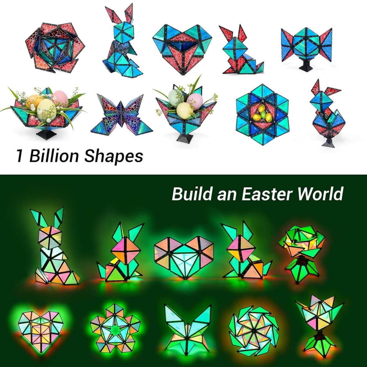 TOSY Glow Magnet Pyramid – 12 pcs