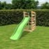 Wooden Platform with 6FT Slide - Dark Green