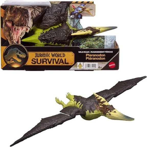 Mattel Jurassic World Wild Roar Pteranodon Dinosaur Action Figure