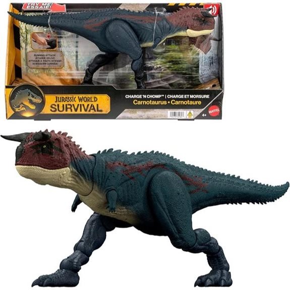 Mattel Jurassic World Charge N Chomp Carnotaurus Dinosaur Figure