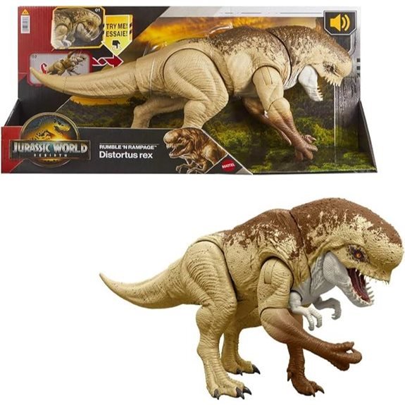 Mattel Jurassic World Distortus Rex Dinosaur Action Figure